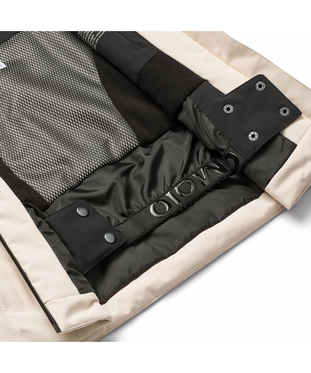 Pearson - Vanilla - Wind- en waterdichte gebroken witte winterjas voor kinderen gemaakt van gerecycled polyester met gerecyclede polyester vulling en 3M™ Thinsulate™.