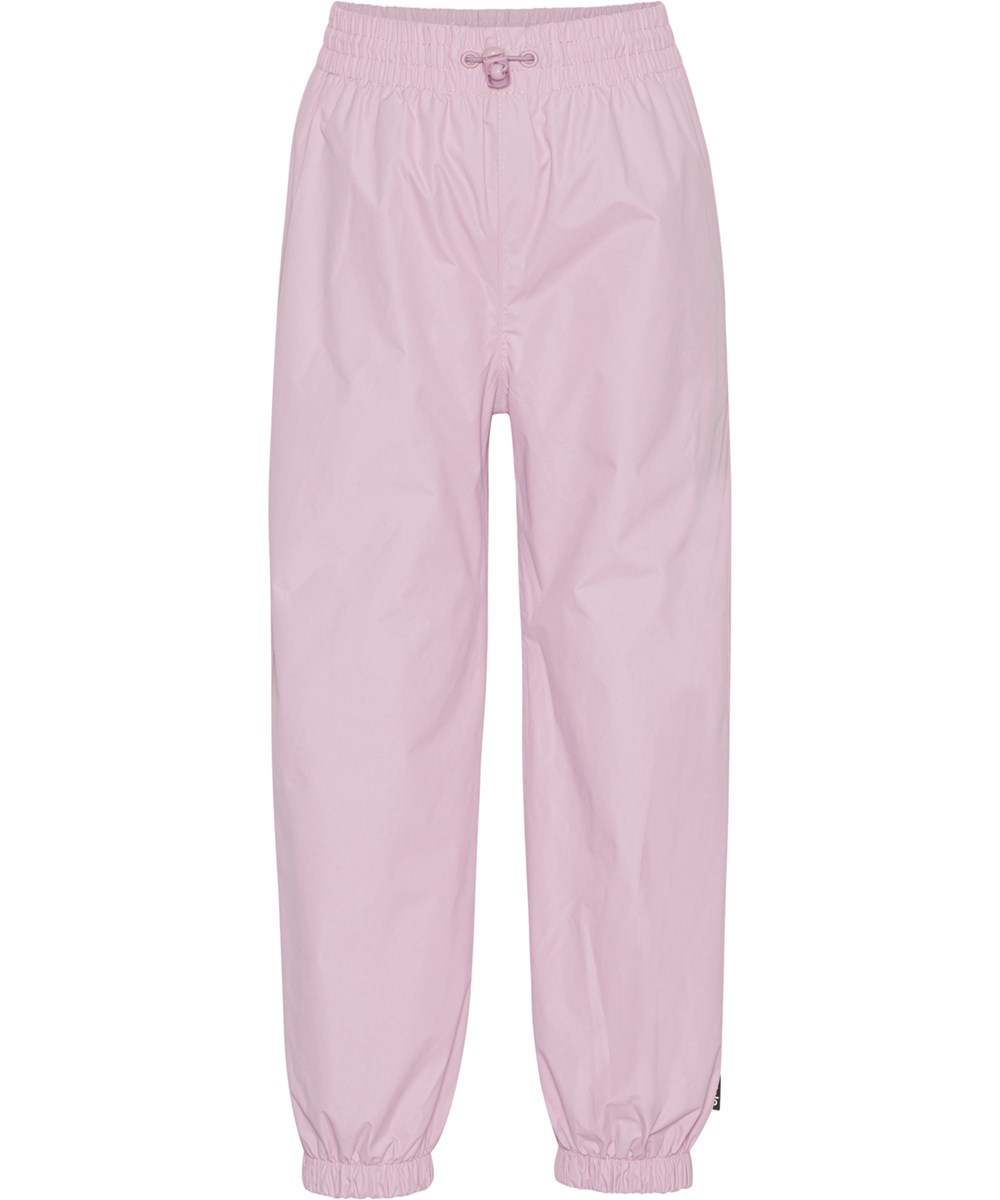 Waits - Blue Pink - Lichtgewicht roze regenbroek met sterreflector