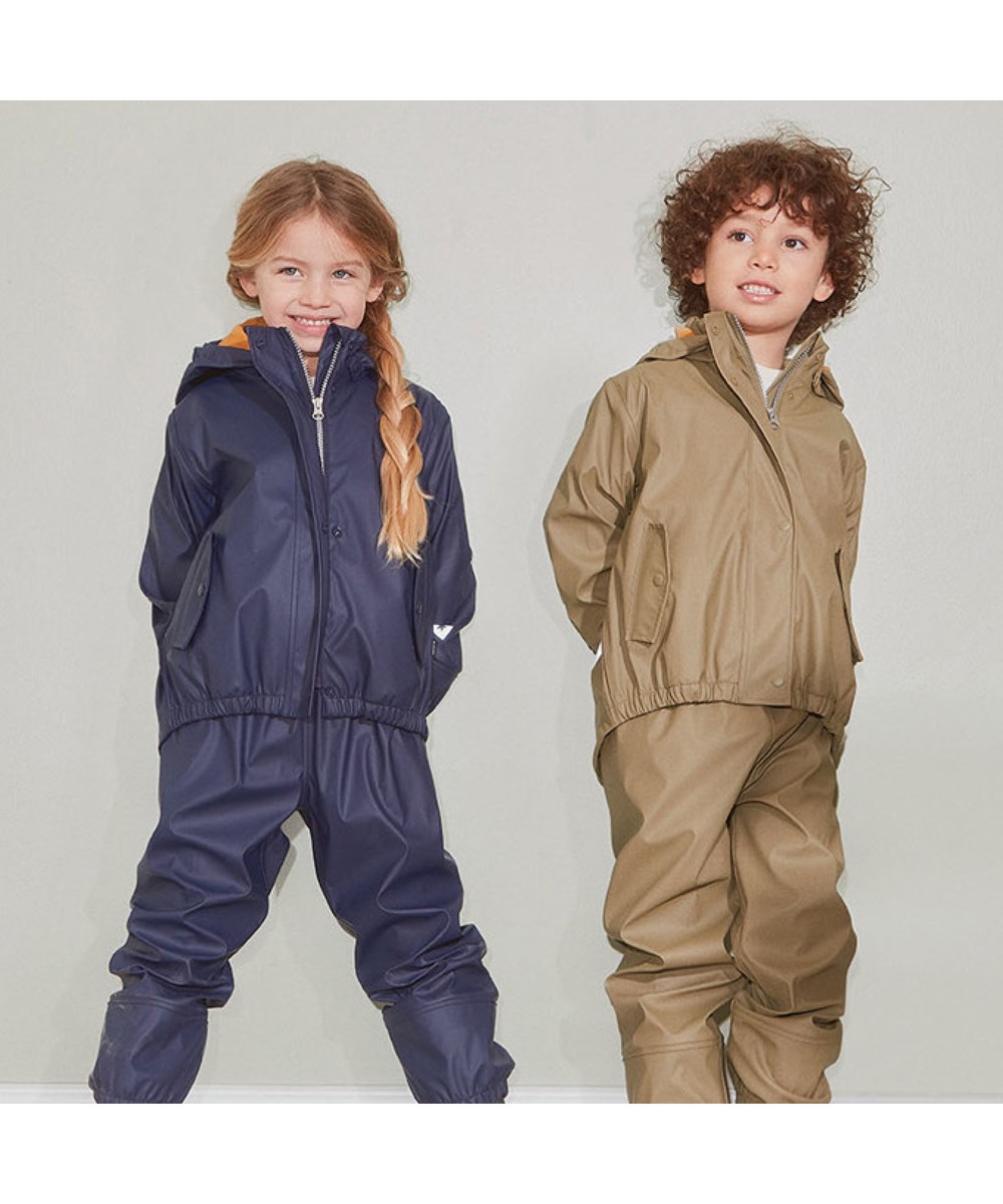 Zet - Classic Navy - Gerecyclede donkerblauwe regenpak