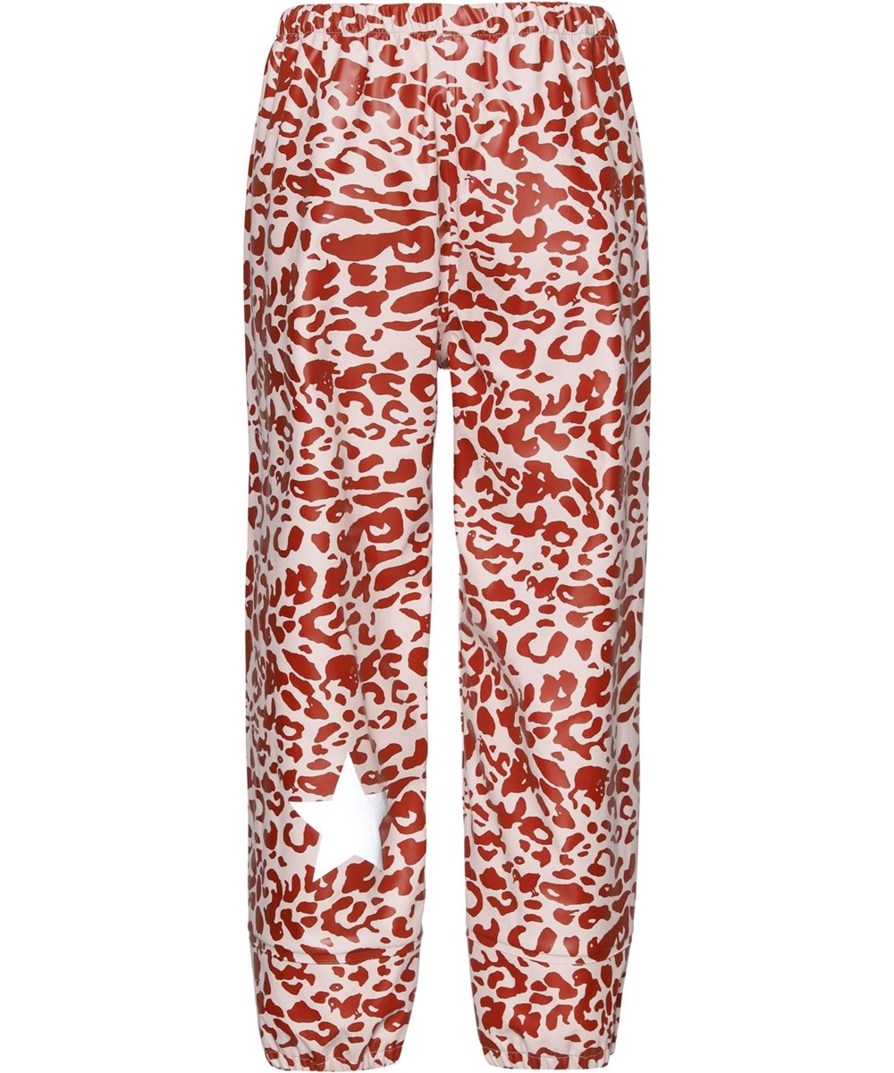 Zet - Leo Red - Gerecyclede regenkleding in luipaardprint