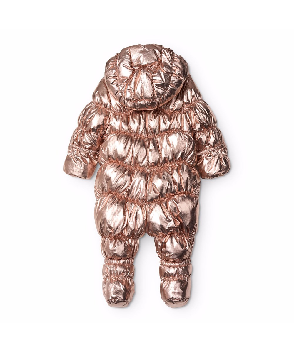 Hebe - Copper - Warme metallic koperen babypak dat geschikt is voor wandelingen in de kinderwagen op koude dagen.