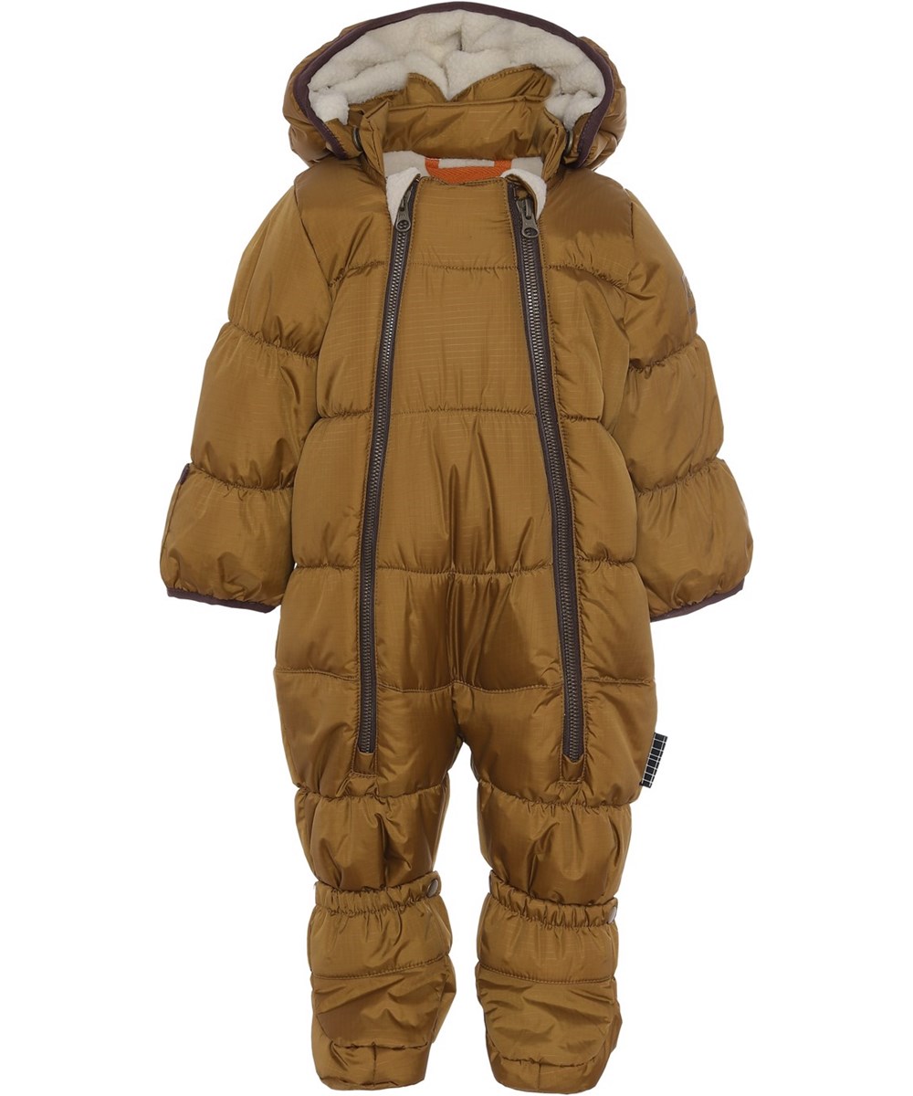 Hebe - Earthy - Gerecyclede bruine baby skipak