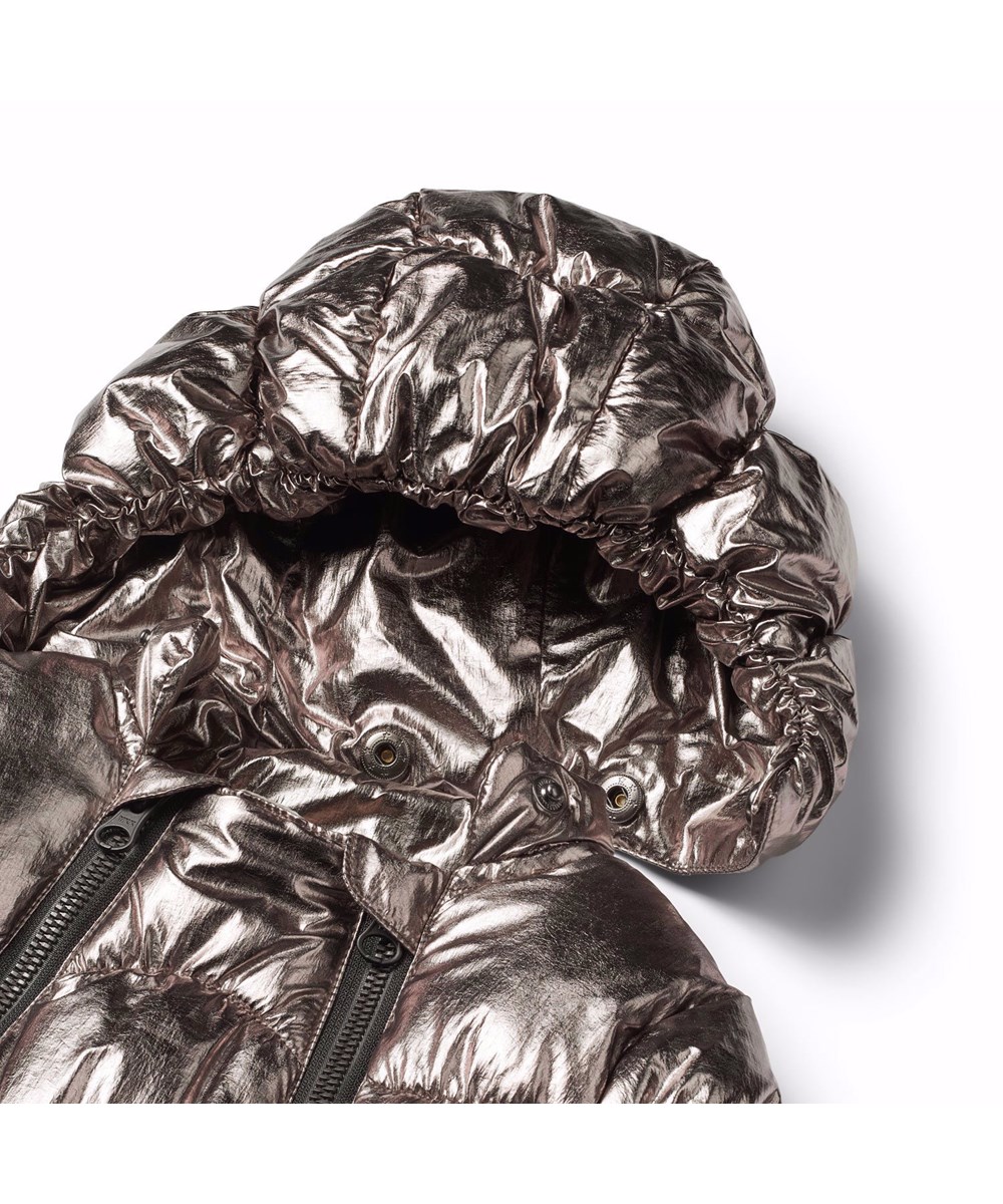 Hebe - Warm Silver - Warme zilveren baby skipak, perfect voor een wandeling in de kinderwagen op koude dagen.