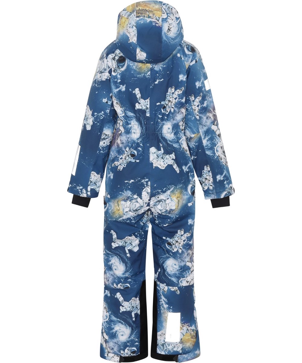 Hux - Astronauts - Gerecyclede blauwe skipak met een astronautenprint