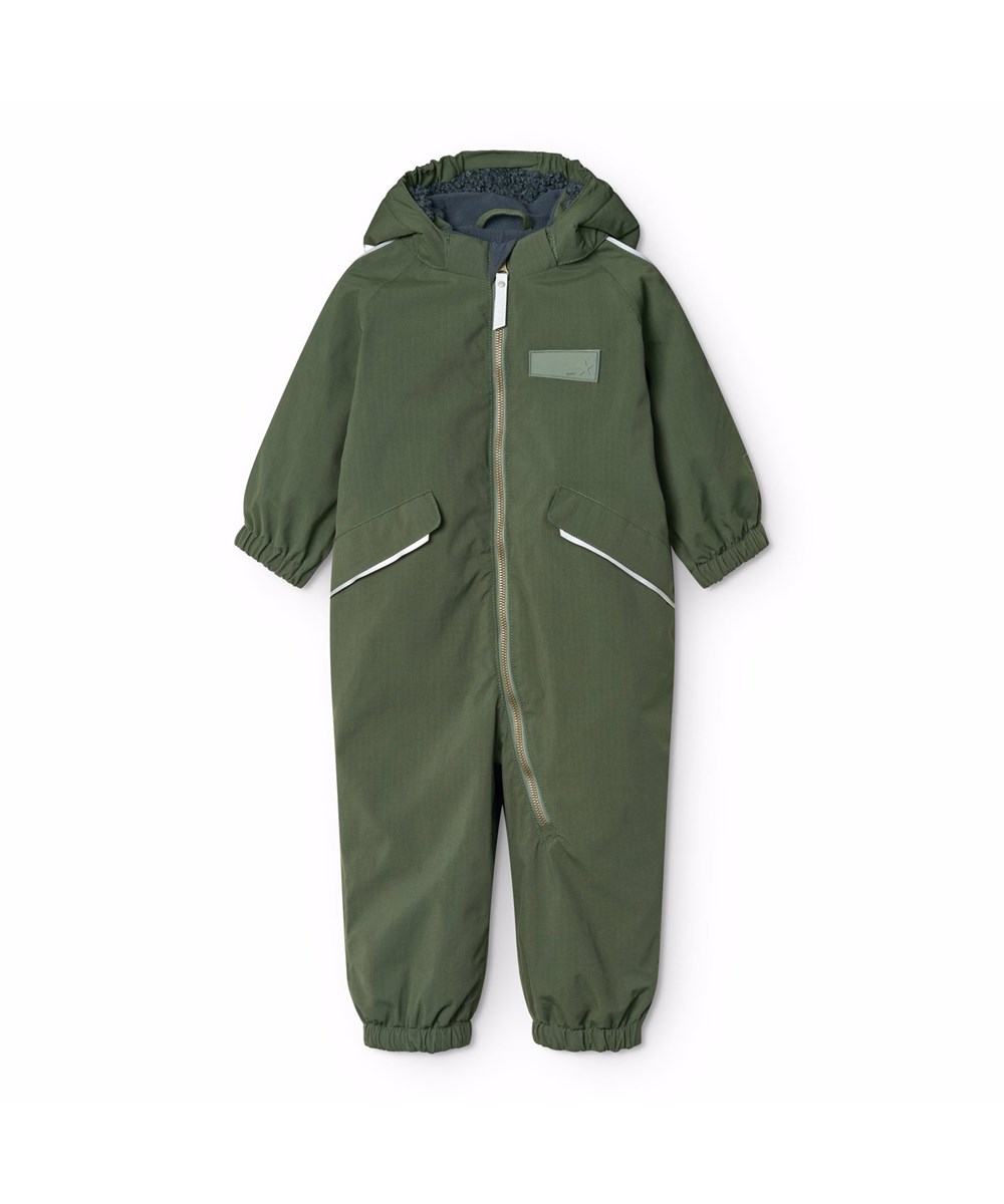 Hyde - Dark Forest - Waterafstotend donkergroen skipak voor de kleintjes gemaakt van gerecycled nylon.