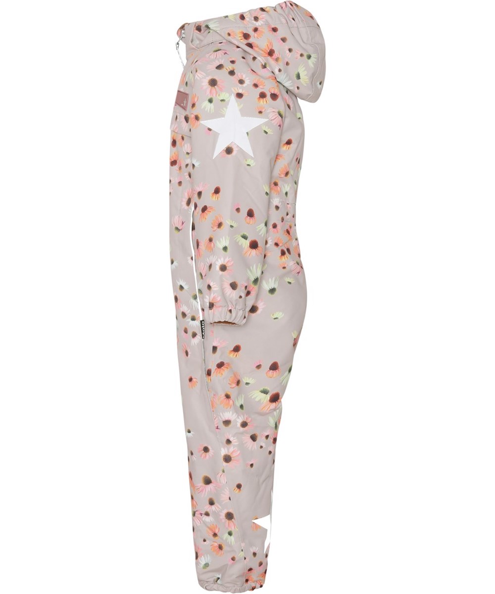 Pingo - Autumn Flowers - Gerecyclede waterdichte roze skipak met bloemen 