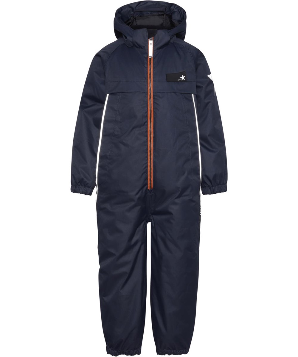 Pingo - Carbon - Gerecyclede donkerblauwe unisex skipak