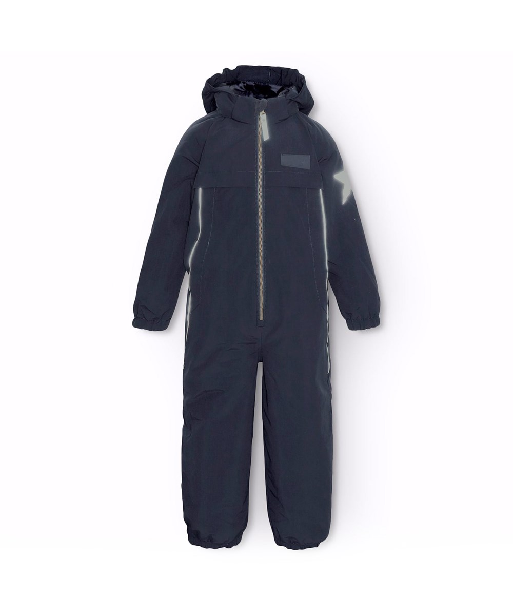 Pingo - Dark Night - Donkerblauwe kinder skipak van gerecycled polyester