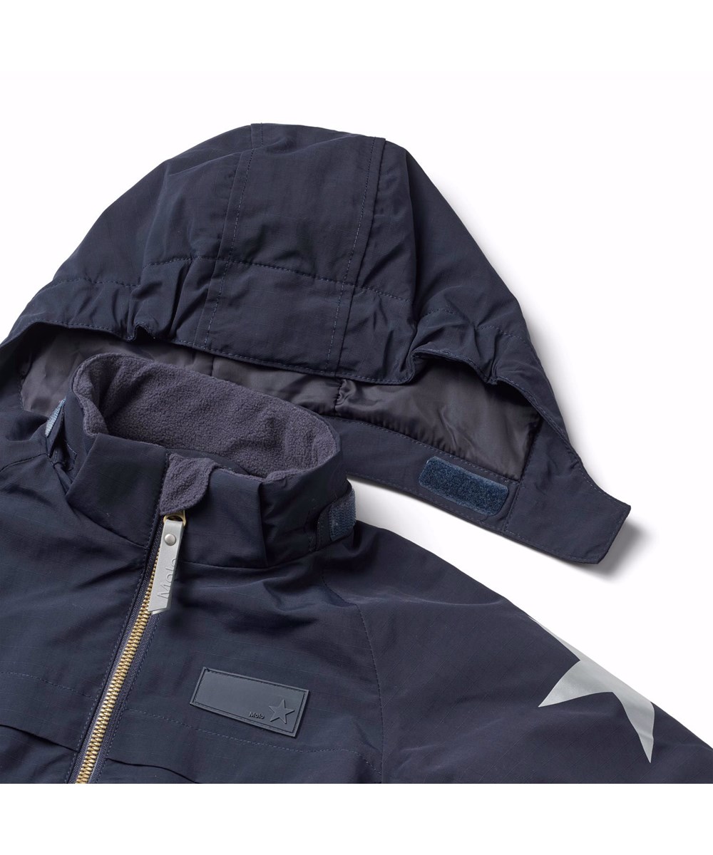 Pingo - Dark Night - Donkerblauwe kinder skipak van gerecycled polyester