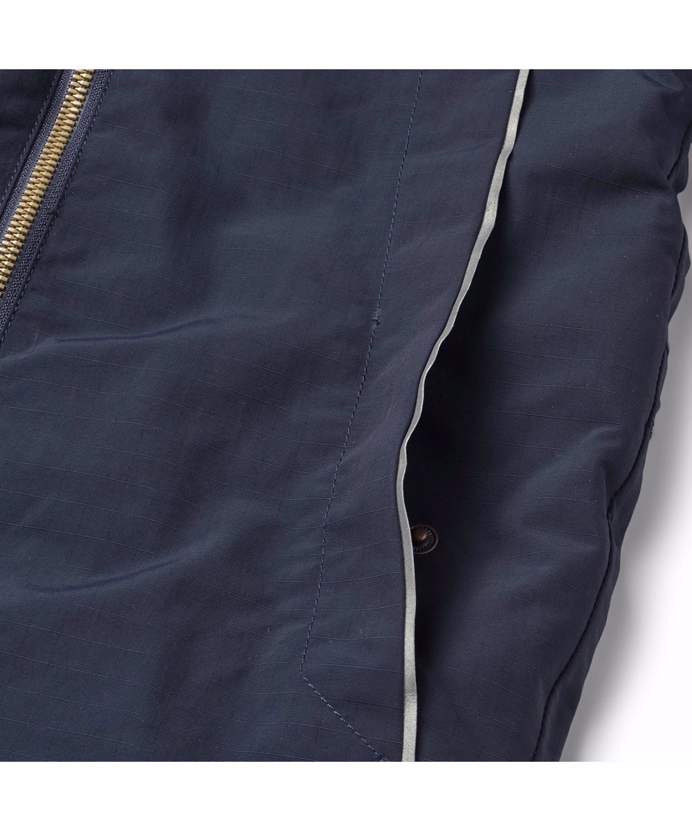 Pingo - Dark Night - Donkerblauwe kinder skipak van gerecycled polyester