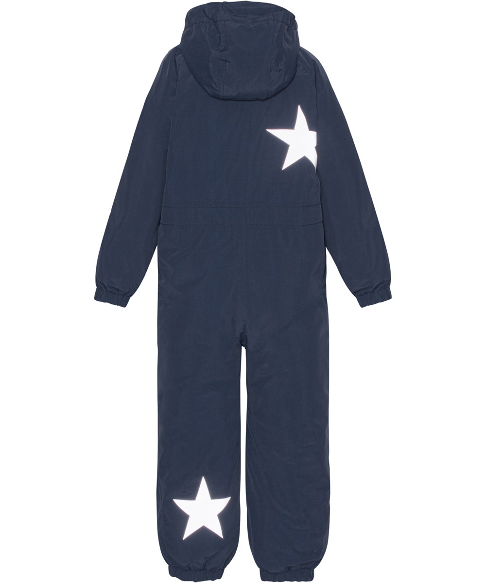 Pingo - Night Navy - Gerecyclede donkerblauwe skipak met reflectoren