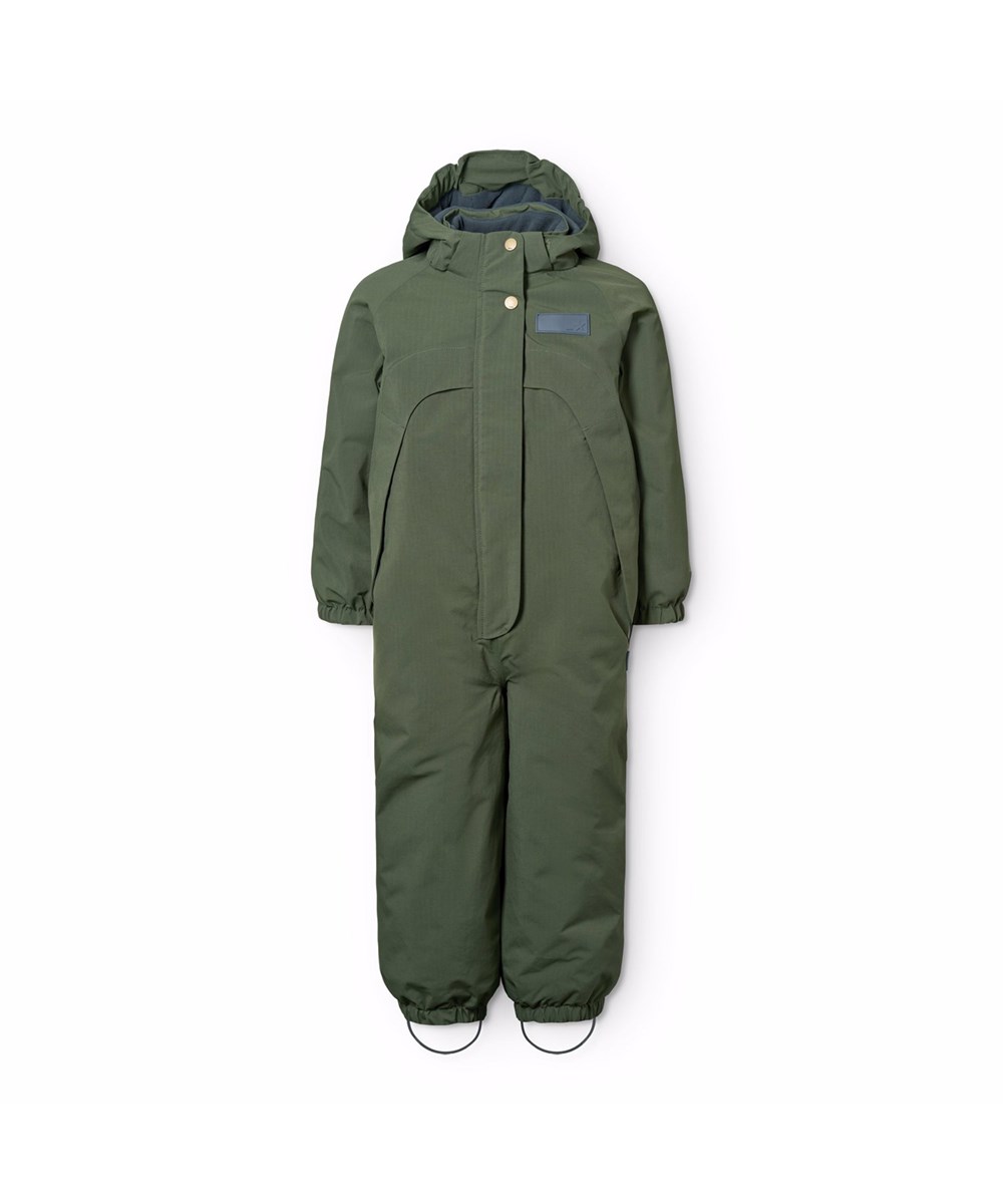 Pingo - Dark Forest - Waterafstotend donkergroen skipak gemaakt van gerecycled nylon en geschikt voor temperaturen tot -10°C.