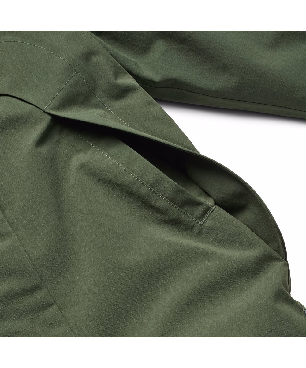 Pingo - Dark Forest - Waterafstotend donkergroen skipak gemaakt van gerecycled nylon en geschikt voor temperaturen tot -10°C.