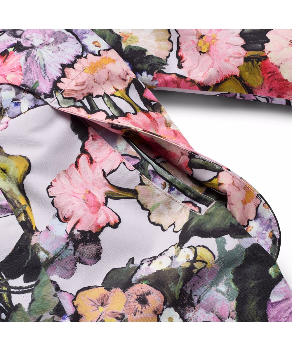 Pingo - Flower Art - Waterafstotende skipak met bloemenprint gemaakt van gerecycled nylon en geschikt voor temperaturen tot -10°C.