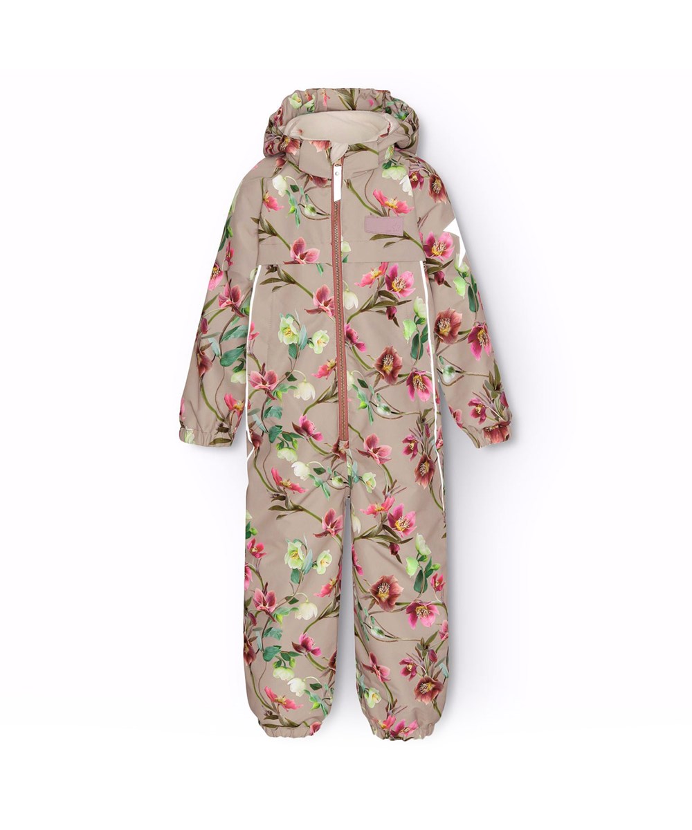 Pingo - Winter Roses - Kinder skipak van gerecycled polyester met bloemenprint