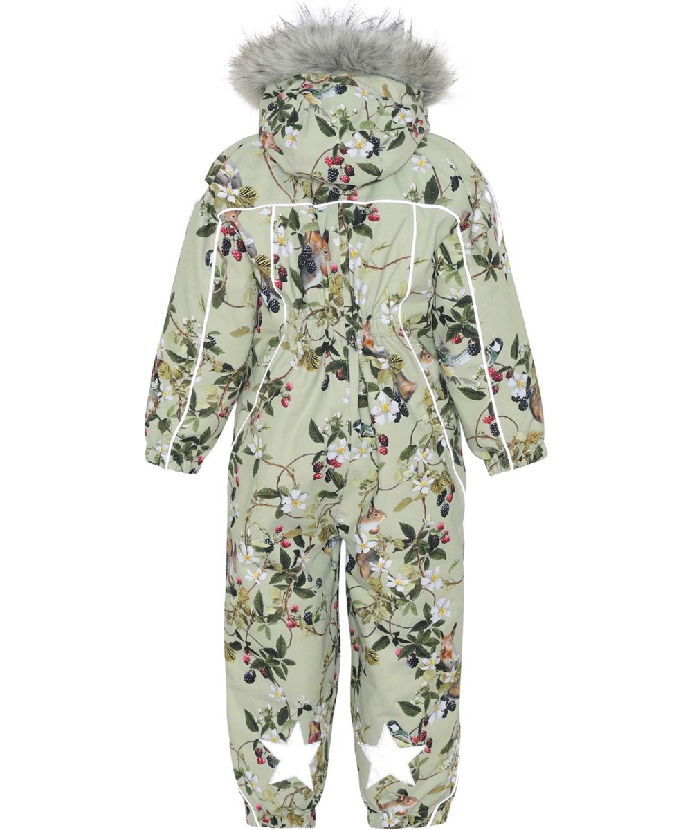 Polaris Fur - Forest Life - Gerecyclede skipak met bramen en bloemenprint