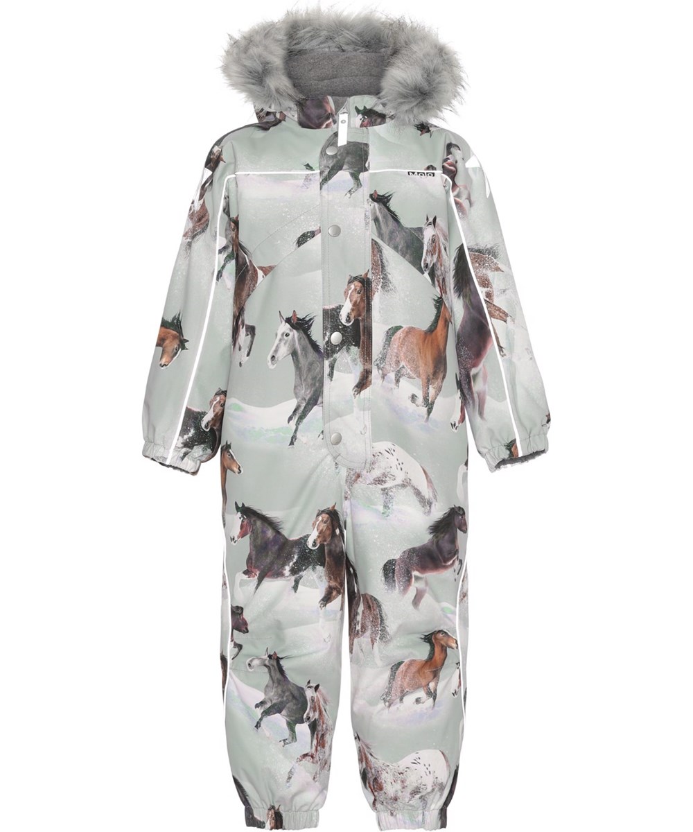 Polaris Fur - Winter Horses - Gerecyclede skipak met paardenprint en bont