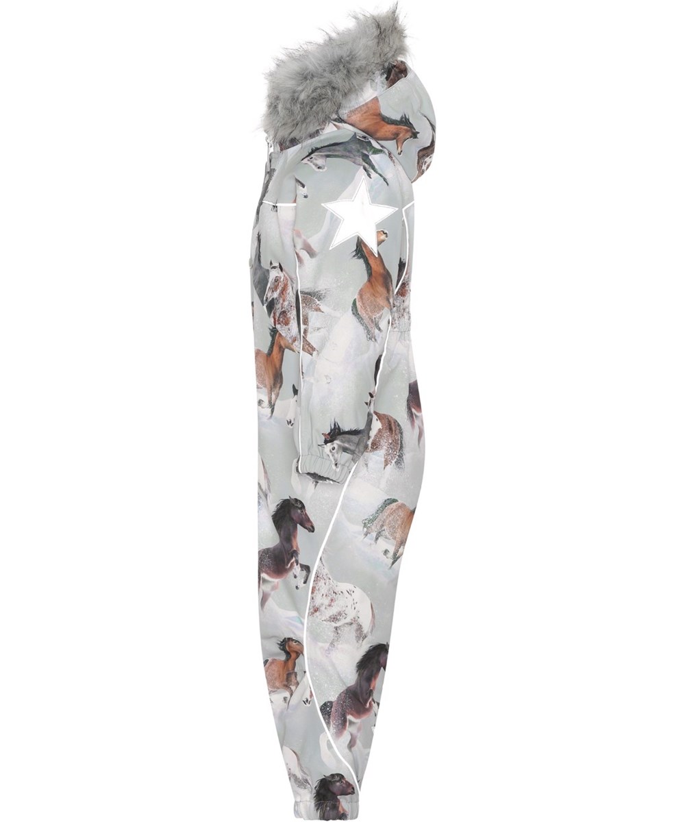 Polaris Fur - Winter Horses - Gerecyclede skipak met paardenprint en bont