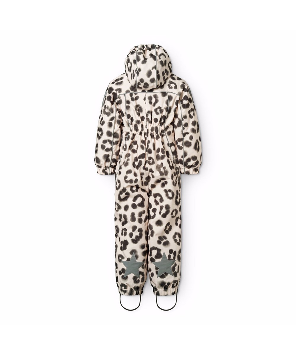 Polaris - Snow Leo - Wind- en waterdicht skipak voor een kouden winter in een unieke luipaardprint gemaakt van gerecycled polyester en gevoerd met 3M™ Thinsulate™.