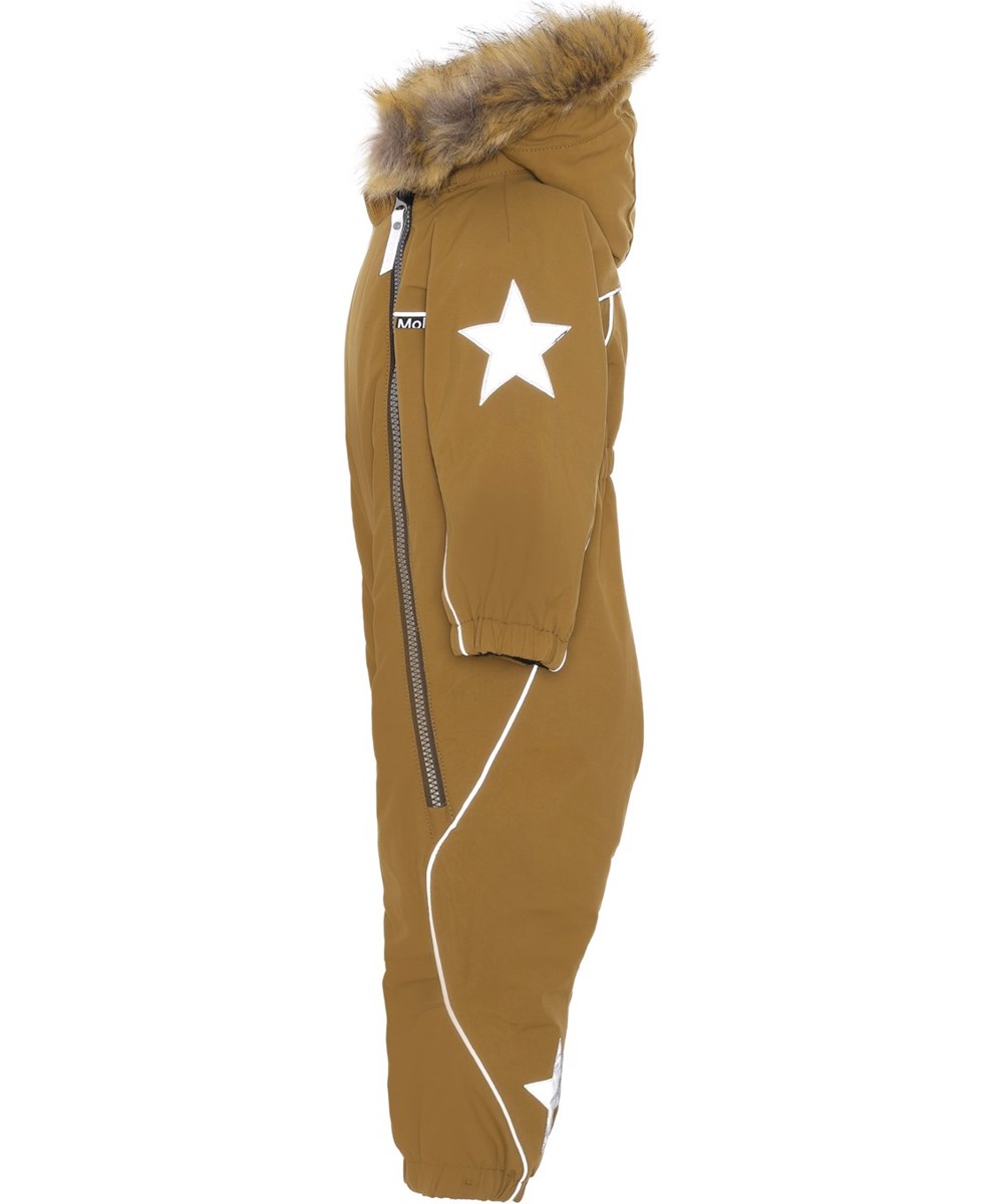 Pyxis Fur - Earthy - Gerecyclede bruine skipak met bont