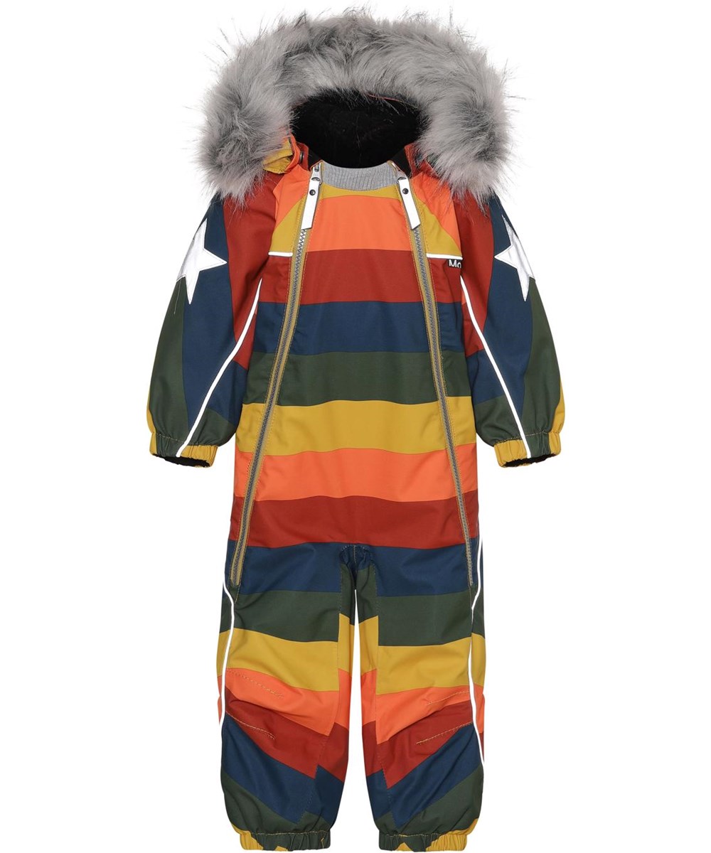 Pyxis Fur - Rainbow - Gerecyclede baby skipak in regenboog print