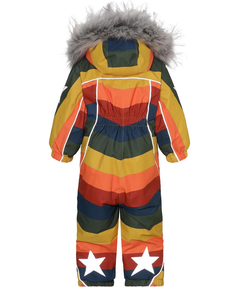 Pyxis Fur - Rainbow - Gerecyclede baby skipak in regenboog print