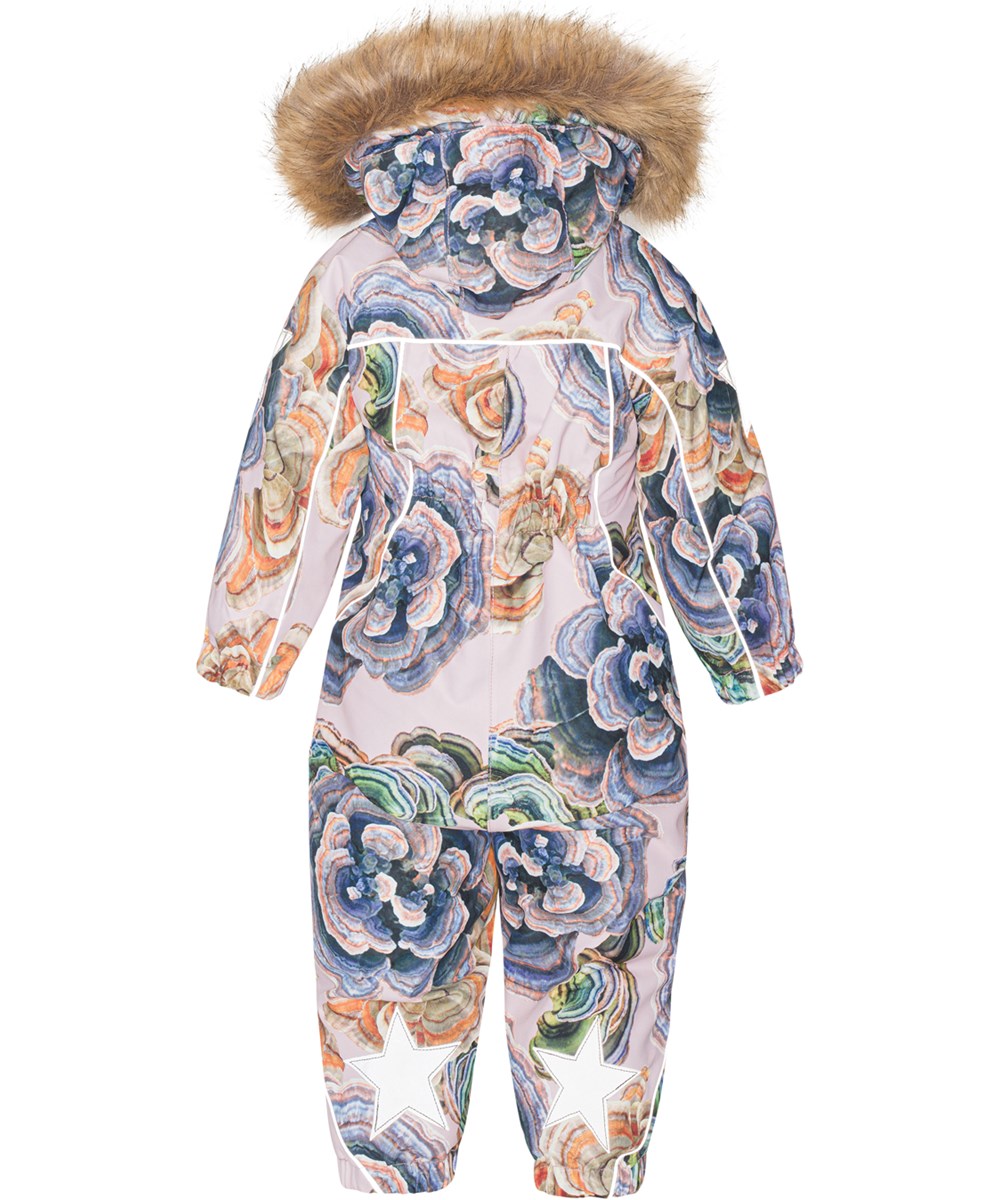 Pyxis Fur - Rainbow Fungi - Gerecyclede skipak met een print van paddenstoelen bloemen