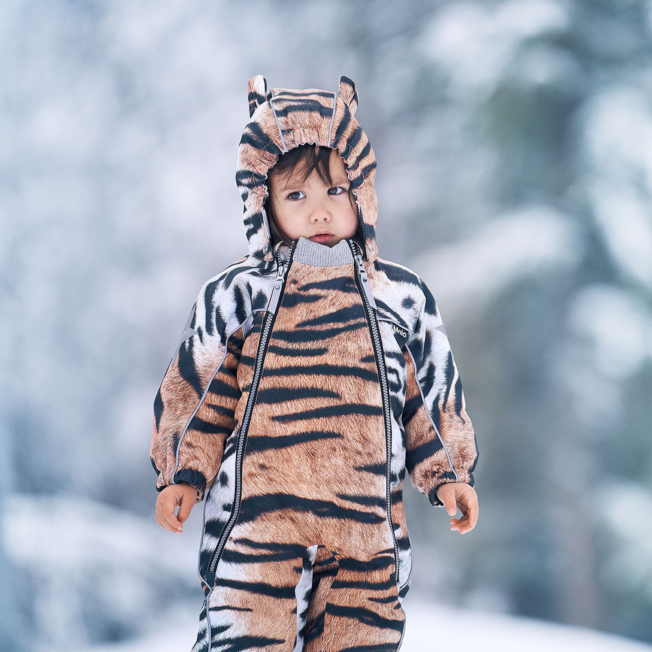 Molo Skipak Baby Jongen Blossom Check Baby Down Onesie Konges