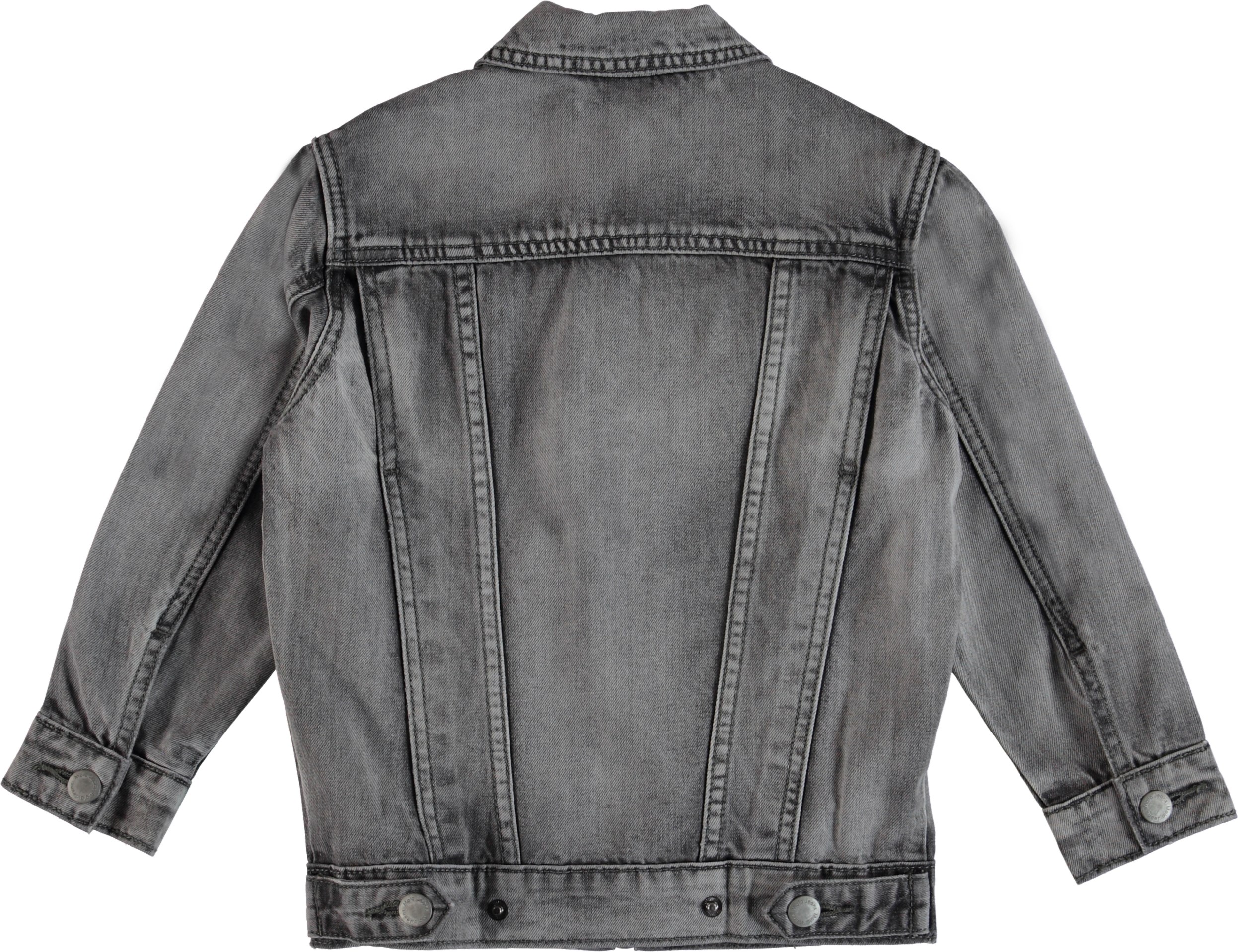 Hansen Grey Washed Denim Grey denim jacket with zipper. Molo