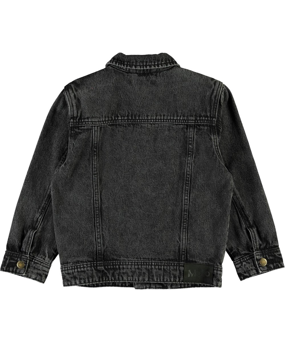 Harald - Washed Black - Dark grey denim jacket