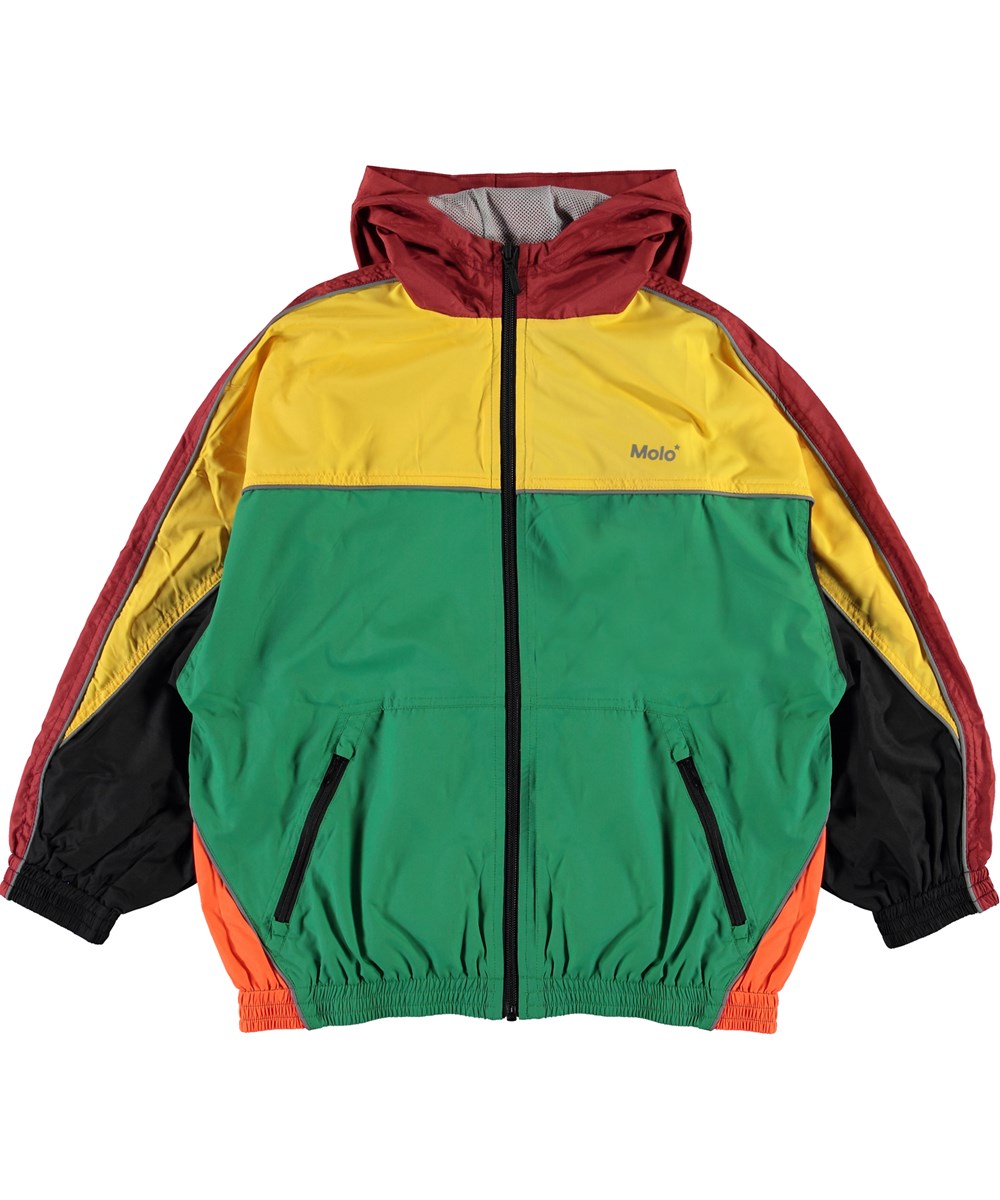 Miirto - Moonlight Leaf - Colour-blocked track jacket