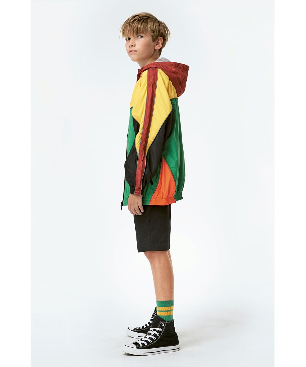 Miirto - Moonlight Leaf - Colour-blocked track jacket