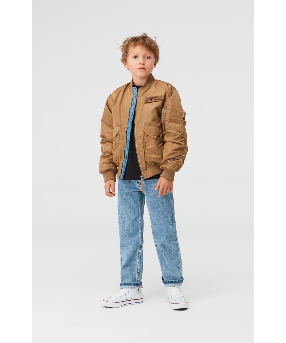 Heath - Sandstone - Brown pilot jacket with large pockets