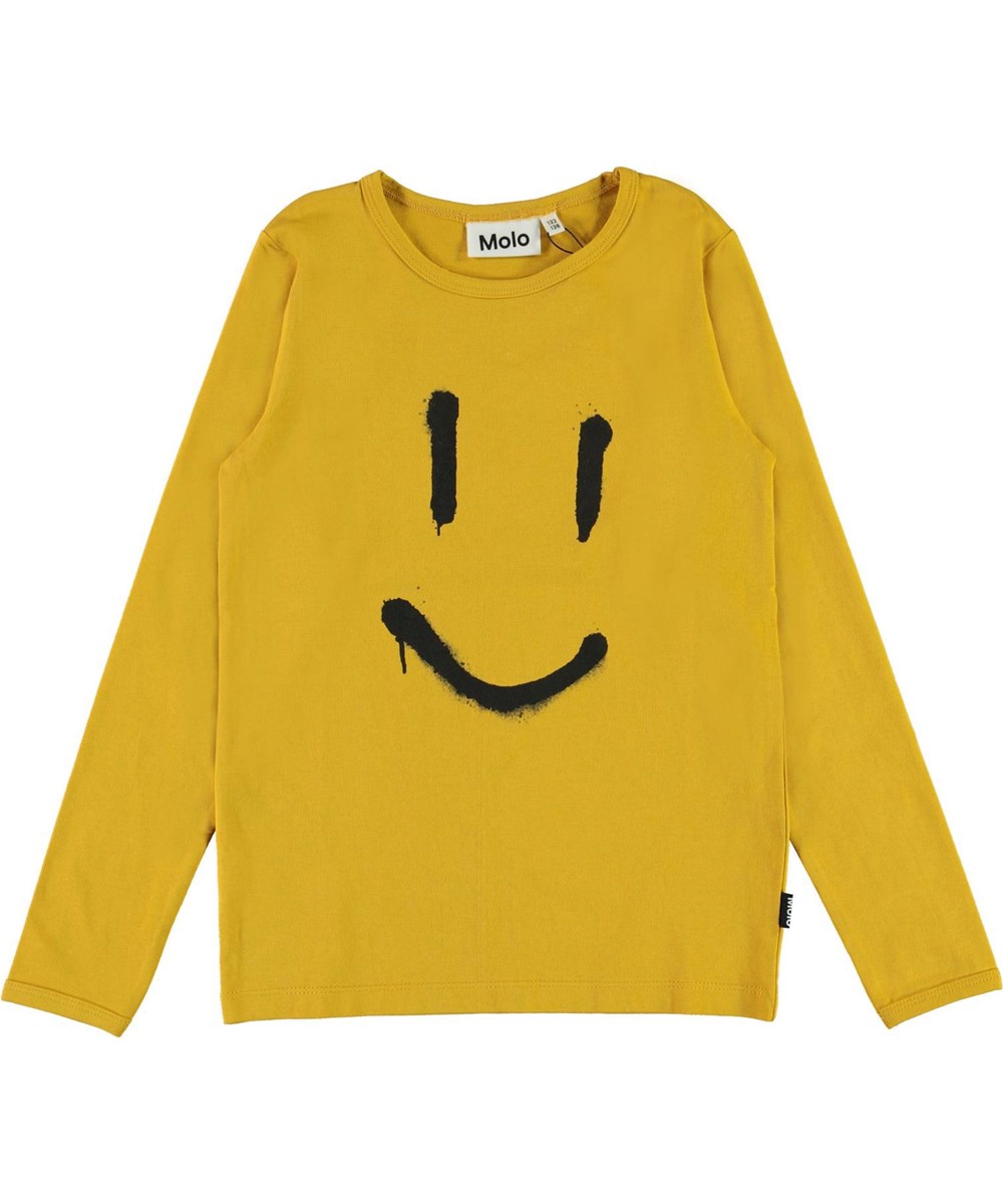 Luve - Nugget Gold - Yellow organic smiley sleepwear