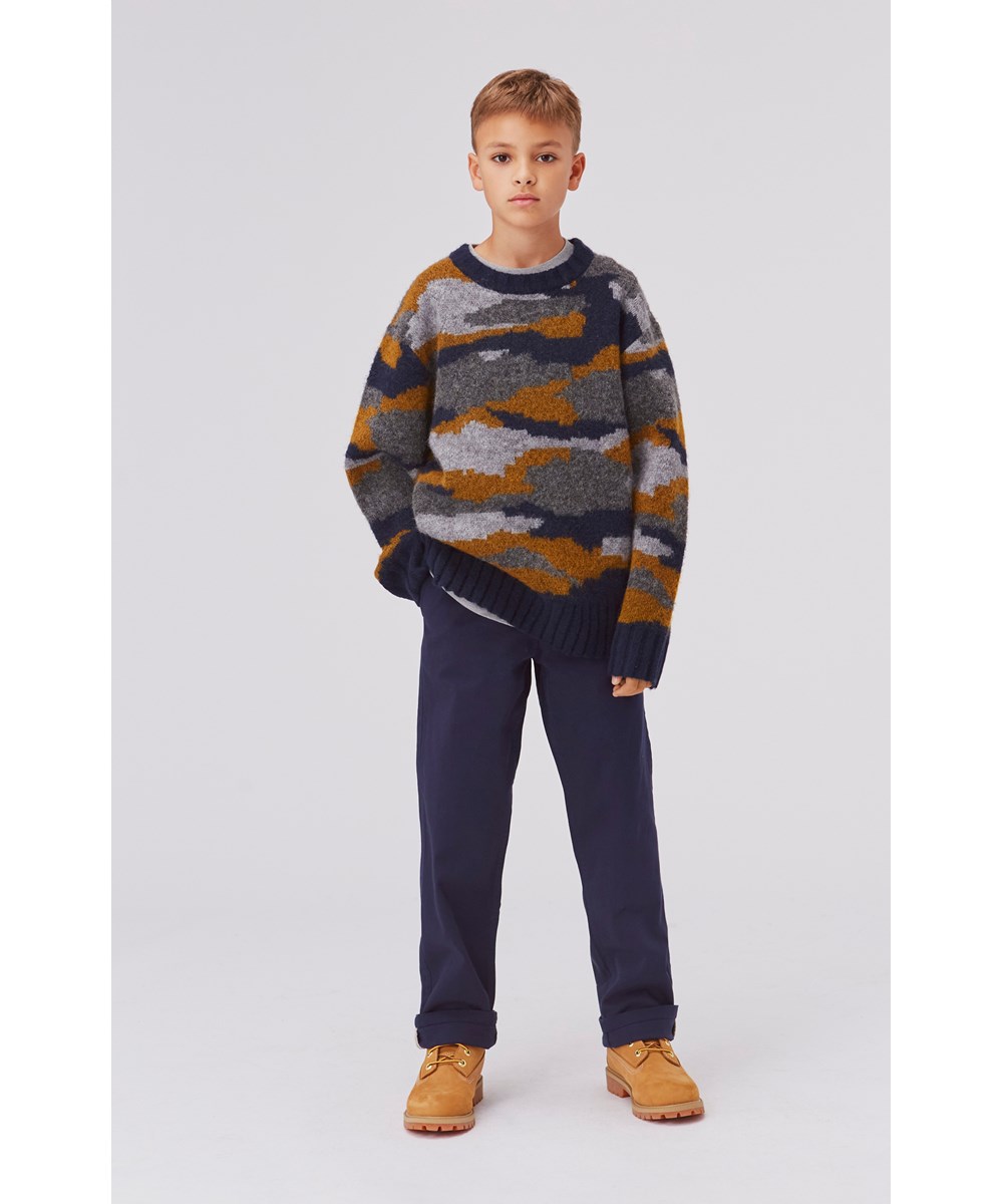 Ace - Galaxy Blue - Blue chino trousers