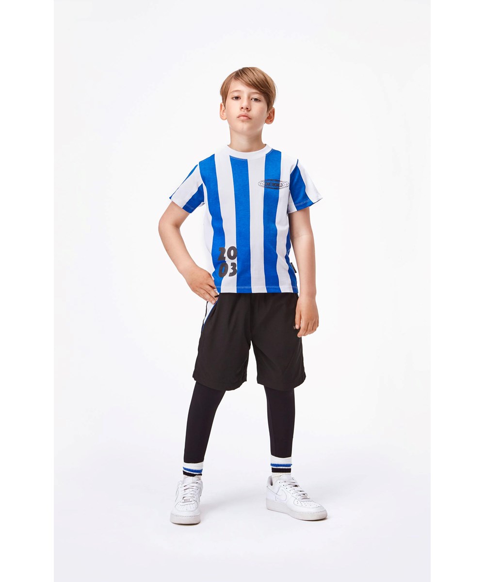 Acel - Black - Black sporty shorts with inner liner