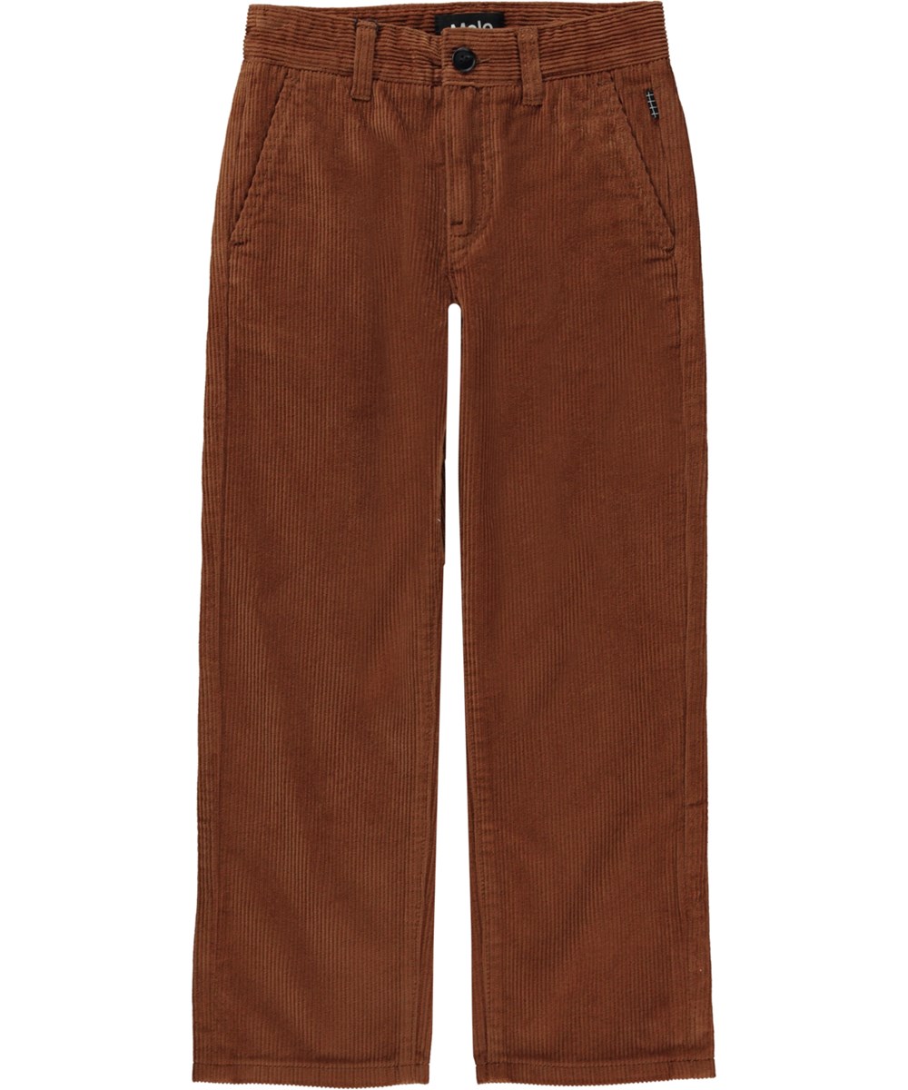 Aces - Russet - Brown trousers in corduroy