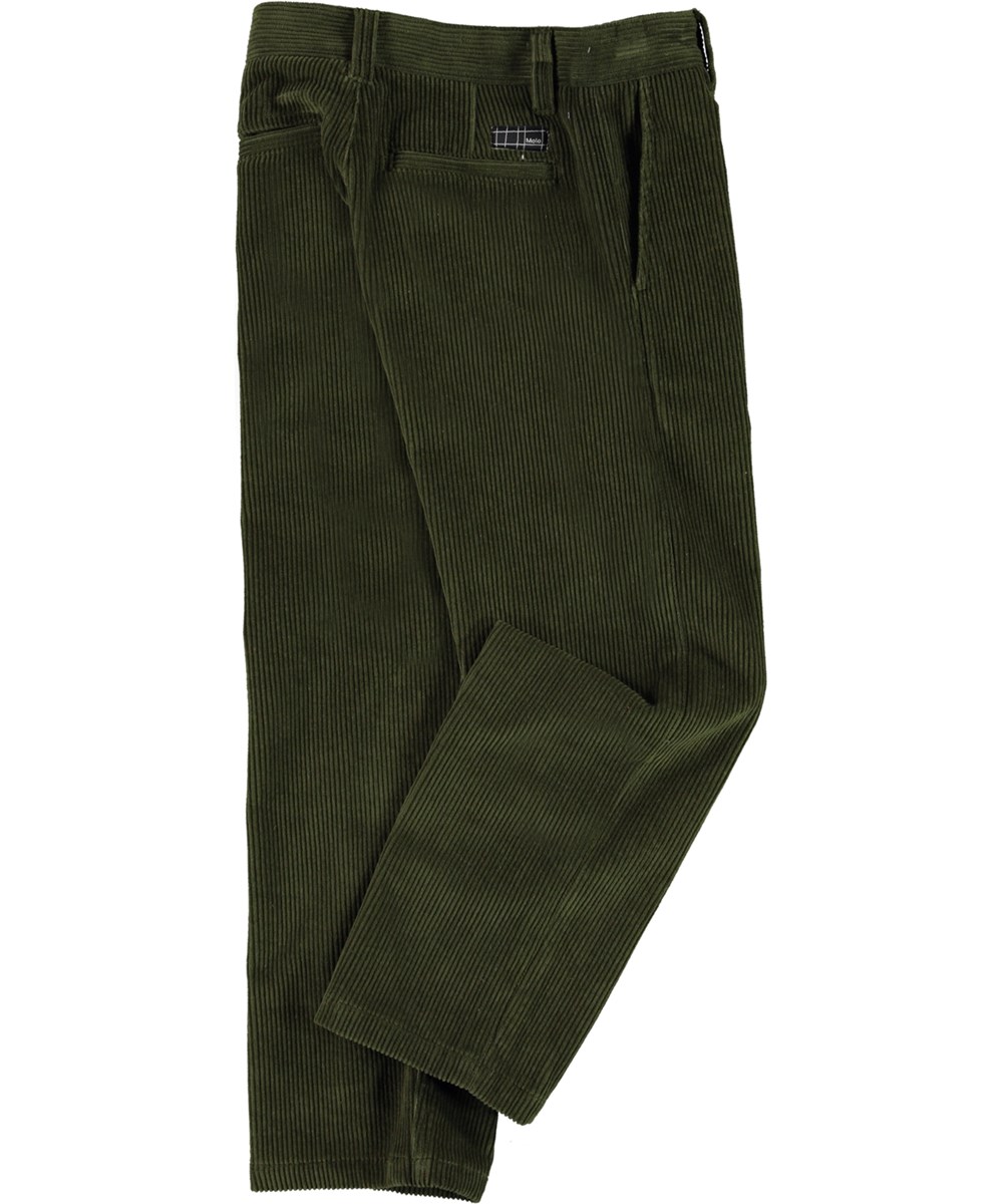 Aces - Vegetation - Wide, green corduroy trousers 