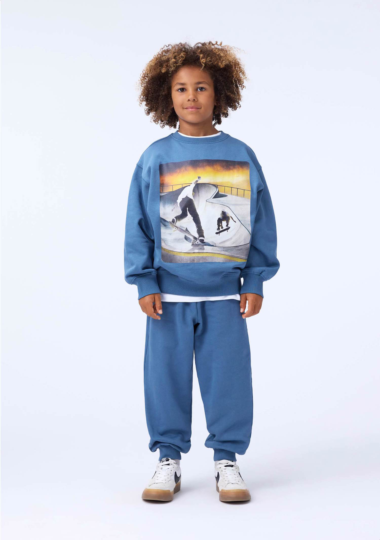 Adani - Blue Dust - Blue sweatpants for children made of