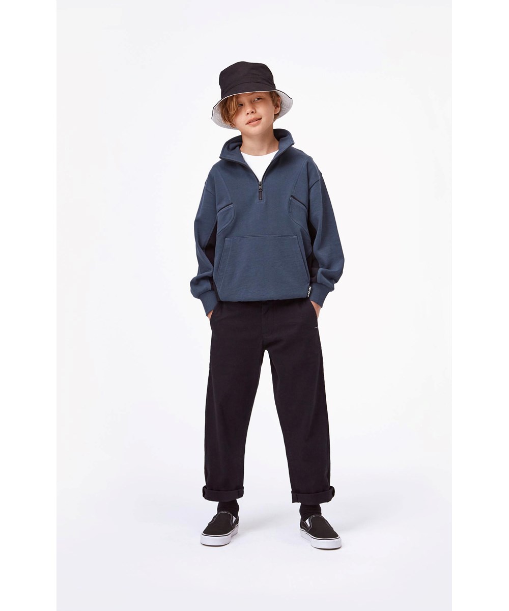 Aesy - Summer Night - Dark blue chino trousers