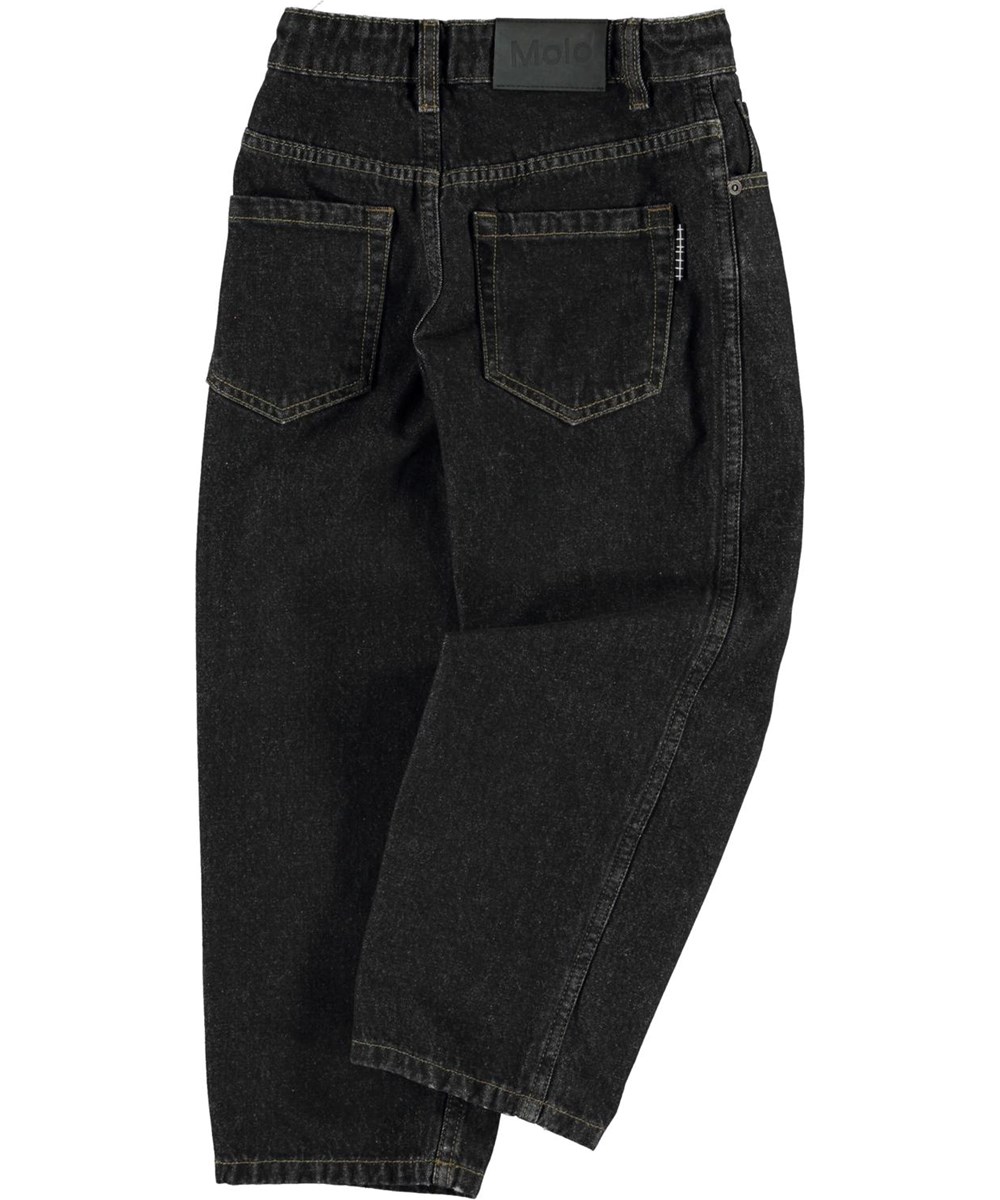 Aiden - Black Denim - Wide, black skate jeans
