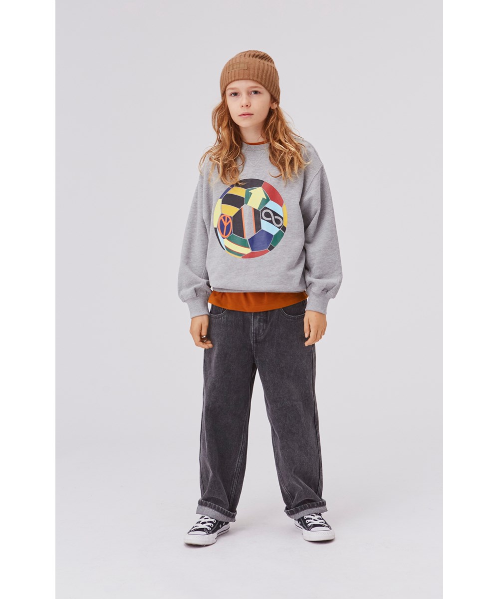 Aiden - Washed Black - Wide, black skater jeans