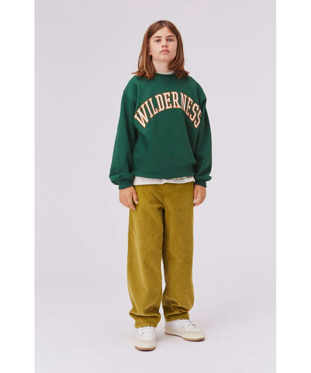 Aiden - Fern - Wide corduroy skater trousers