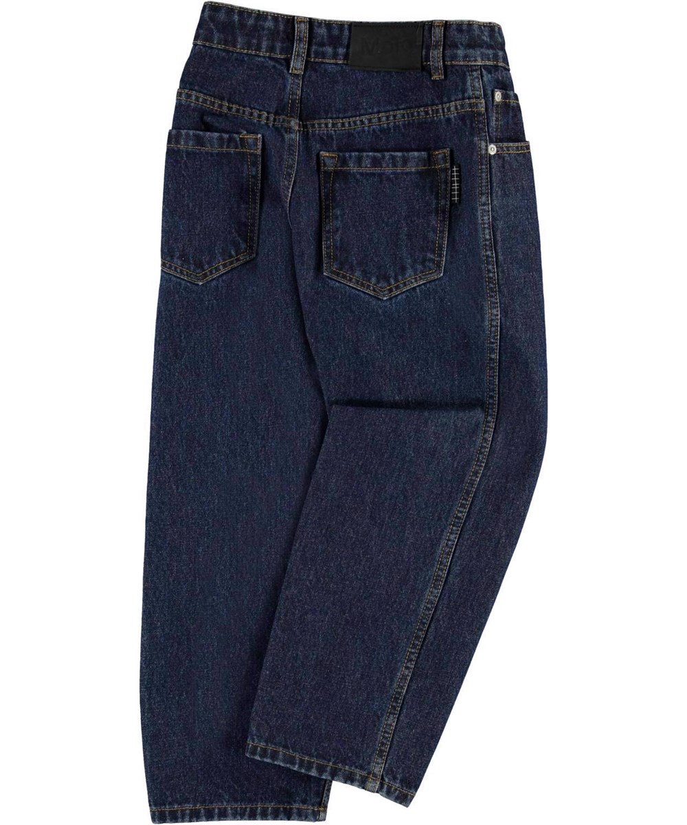 Aiden - Dark Stone - Dark blue baggy denim jeans