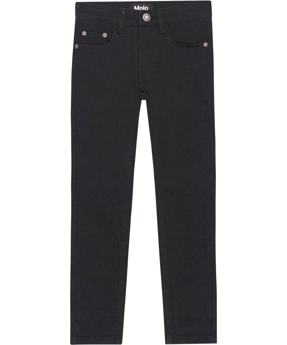 Aksel - Black Denim - Black jeans with stretch