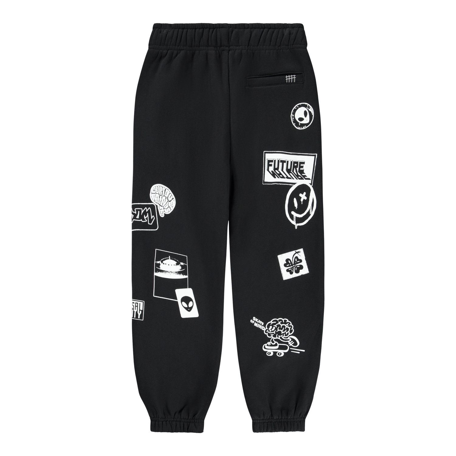 【新品・122cm(7Y)】MOLOスウェットパンツ/ブラック Alvar - Black - Black sweatpants in soft organic cotton - Molo