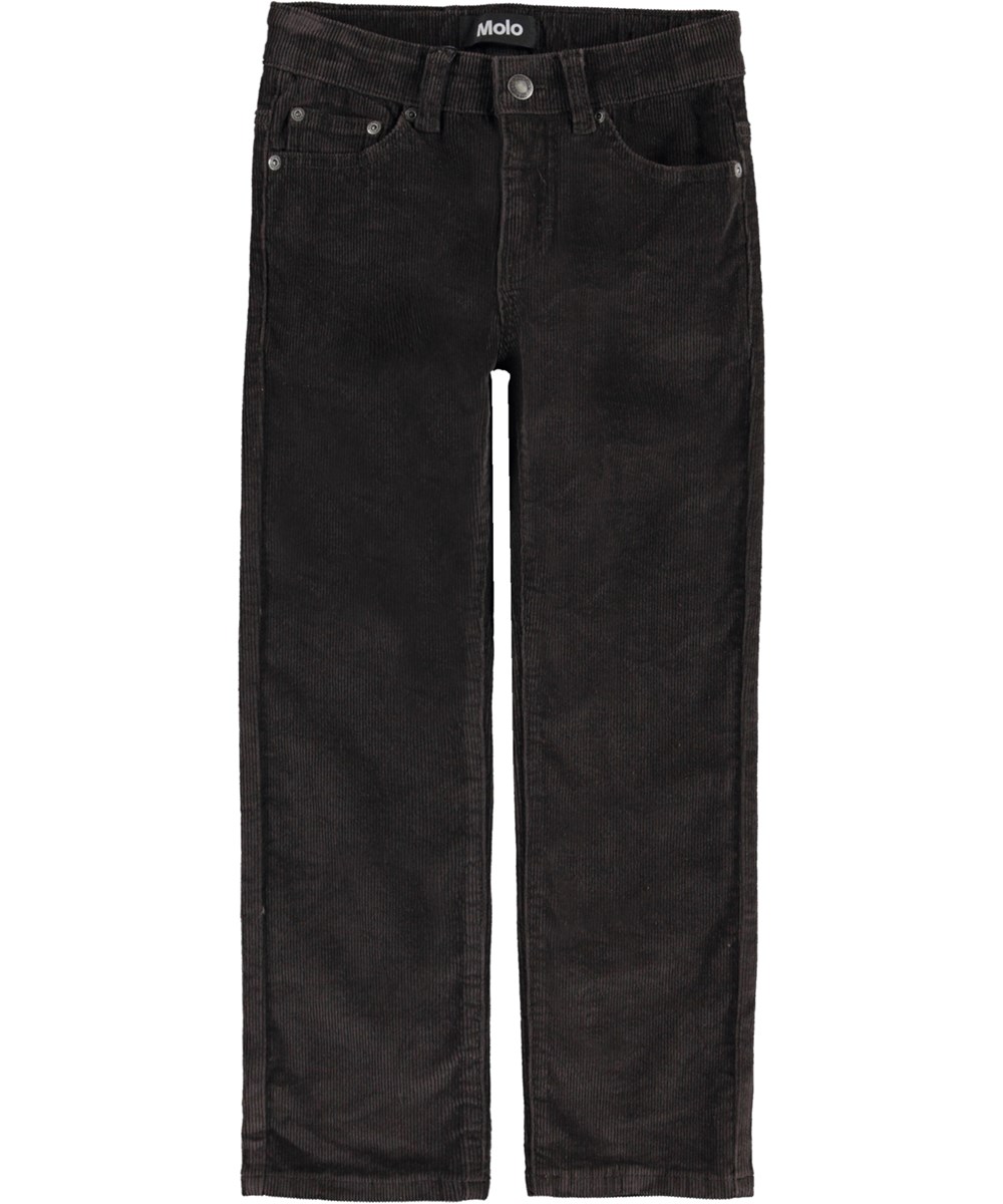 Alon - Deep Oak - Brown corduroy trousers