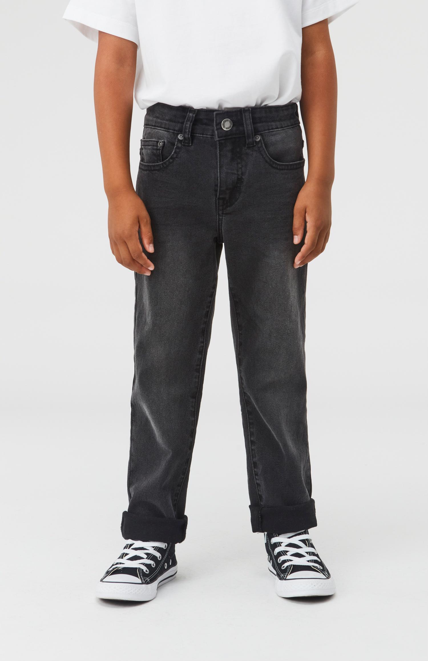 Alon - Washed Black - Black jeans in a regular fit - Molo