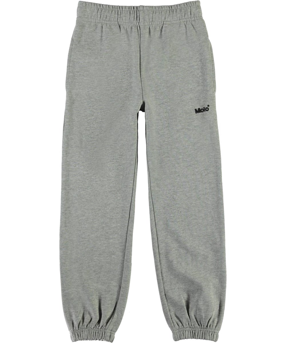 Am - Grey Melange - Grey sporty sweatpants