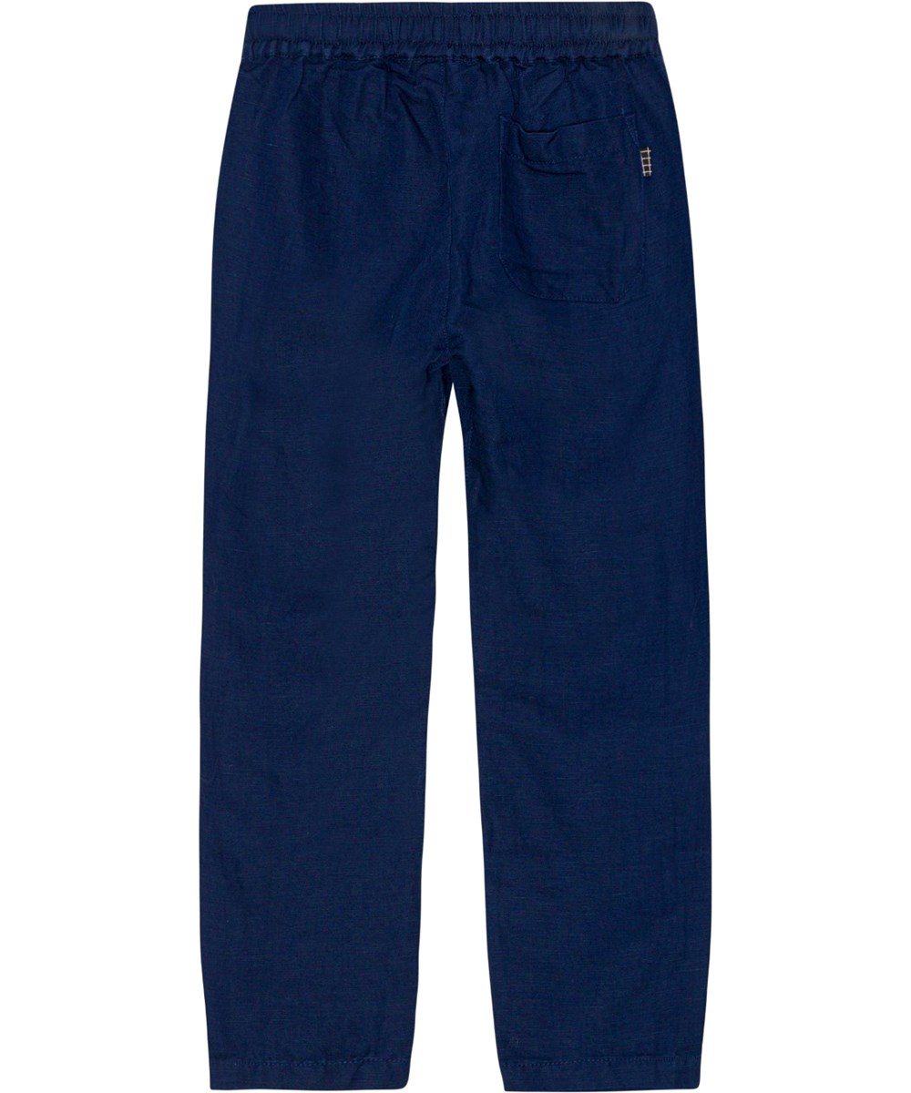 Amor - Universe - Dark blue linen trousers